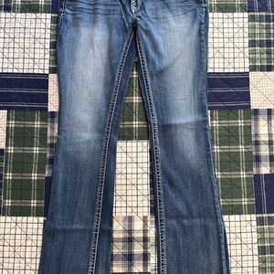 Express Blue Flare Wide Leg Jeans